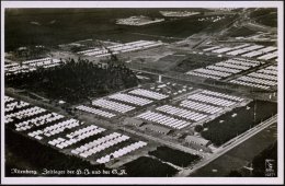 Nürnberg 1938 S/w.-Foto-Ak: Zeltlager H.J. Und S.A. (Luftbild Reichsparteitag) Später Verwendete Inl.Kt.... - Sonstige & Ohne Zuordnung