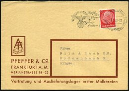 FRANKFURT (MAIN)/ 1/ Mc/ SDDH/ Helft/ Der/ Jugend/ Heime/ Bauen! 1939 (3.5.) Seltener MWSt , Teils Sütterlin... - Other & Unclassified