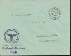 ZWETTL,NIEDERÖSTERR./ B 1938 (18.10.) Alter, österr. 1K, Weiterverwendet + Viol. 2L: FdA/R + 1K-HdN:... - Other & Unclassified