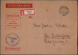 BERLIN W/ 57/ M 1941 (28.7.) 1K-Steg + Blauer 1K-HdN: Reichsarbeitsdienst/meldeamt 78 Berlin + RZ: Berlin 57/i ,... - Other & Unclassified