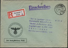 HANNOVER/ 1/ Kk 1940 (11.3.) 1K-Steg + RZ: Hannover 1/i I , Vordr.-Bf.: Reichspropagandaamt/... - Other & Unclassified