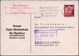 Jena 1935 (27.2.) Amtl., Roter Propaganda-4L: Wer Behauptet,/Deutschland Sei Am Kriege Schuld,/lügt./Diese... - Other & Unclassified