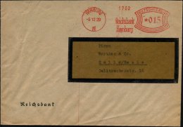 HAMBURG/ 11/ Reichsbank/ Hamburg 1929 (5.12.) AFS Klar Auf Vordr.Bf. Aus Dem Jahr Der Weltwirtschaftskrise... - Other & Unclassified