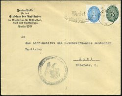 Berlin W8 1932 (10.2.) Schw. Siegel-HdN: PREUSS. MINISTERIUM FÜR WISSCHAFT, KUNST U. VOLKSBILDUNG (Adler) Auf... - Other & Unclassified