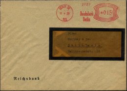 BERLIN SW 111/ Reichsbank/ Berlin 1929 (11.4.) AFS = Hauspostamt Der Reichsbank Aus Dem Jahr Der... - Other & Unclassified
