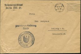 BERLIN SW/ *11l 1929 (28.3.) MaWellenSt + 2L: FdA/R + 3K-HdN: REICHSAUSGLEICHAMT/KANZLEI (Weimarer Adler) Klar... - Other & Unclassified