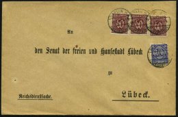 BERLIN W/ 8/  K U R I E R S T E L L E 1922 (19.1.) 1K-Steg = Hauspostamt Auswärtiges Amt!, 4x (2x Teils Etw.... - Other & Unclassified