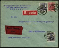 Korbach 1919 (6.3.) 1K-Gitter: CORBACH/*2*  Auf Germania-Frankatur 40 Pf. + Abs.: Deutschnationale Volkspartei... - Other & Unclassified