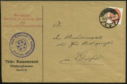 HILDBURGHAUSEN/ **d 1933 (12.6.) 1K-Steg Auf EF 12 Pf. Dienst + Roter 4L: Wer Behauptet,/Deutschland Sei Am Kriege... - Other & Unclassified
