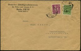 BERLIN W/ *40c 1923 (4.4.) 1K-Steg Auf 60 Mk.-Infla-Frankatur, Vordr.-Bf.: Deutscher Gläubigerschutzverein... - Other & Unclassified