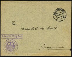MAGDEBURG/ *1m 1933 (13.9.) 2K-Steg + Ra.: Frei Durch Ablösung Reich + 1K-HdN: Infanterie Führer IV =... - Other & Unclassified