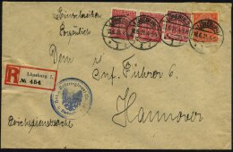 LÜNEBURG/ *1i 1921 (18.6.) 1K-Steg Mehrfach Auf Dienst Paar 10 Pf., 40 Pf. U. 1 Mk. + RZ: Lüneburg 1 +... - Other & Unclassified