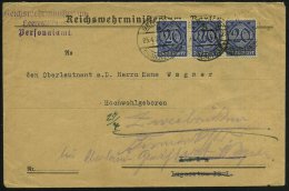 BERLIN W/ KURIERSTELLE 1921 (25.4.) 1K-Steg = Hauspostamt Auswärtiges Amt !, 3x Auf 3x 20 Pf. Dienst + Viol.... - Other & Unclassified