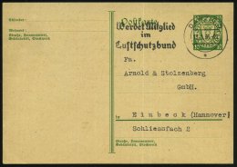 DANZIG 1936 (13.1.) MWSt.: DANZIG 5/*/Werdet Mitglied/im/Luftschutzbund Klar Auf P 10 Pf. Wappen, Grün (Mi.P... - Other & Unclassified