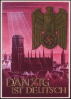 BERLIN NW 40/ WHW/ Tag Der Briefmarke 1940 (7.1.) SSt = Stahlhelm, Bajonett U. Danzig-Briefmarke Auf Sonder-P 6... - Other & Unclassified