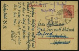 BERSENBRÜCK/ *** 1919 (8.2.) 1K-Gitter Auf Inl.-P 10 Pf. Germania + Viol. Zensur-Ra.3: U. S. / Censor/ 372... - Sonstige & Ohne Zuordnung