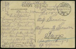 LEHNIN/ **2 1919 (7.1.) 1K-Gitter + Hs. Abs.: "..Funker.. Detachman.." (gemeint Ist Detachment)  H A S S E  =... - Other & Unclassified