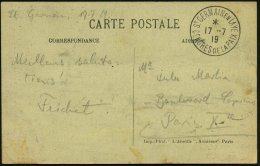FRANKREICH 1919 (17.7.) Seltener SSt.: St. GERMAIN EN LAYE/ CONGRES DE LA PAIX 2x Klar A. Rs. Frankierter... - Other & Unclassified
