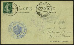 DEUTSCHES REICH /  FRANKREICH 1919 (28.6.) SSt: Deutsche/Friedensdelegation + Blauer 2K-HdN: Deutsche... - Other & Unclassified