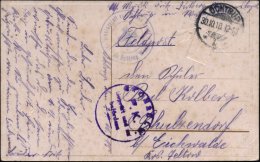 OCHTRUP/ *1* 1918 (30.10.) 1K-Gitter + Bl. 2K-HdN: Vereinslazarett Vom Roten Kreuz/in Ochtrup.. (Kreuz) + Viol.... - Other & Unclassified