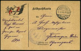 HAGENAU/ *(ELS.)1/ D 1916 (17.2.) 1K-Steg + Viol. 3K-HdN: RESERVE-LAZARETT/ HAGENAU (Els.)/Abt. Bürger-/spital... - Other & Unclassified