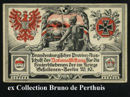 GUBEN/ *1o 1917 (7.6.) 1K-Steg Auf Zweifarbiger, Patriot. Spenden-Ak.: Brandenbg. Nationalstiftung Für... - Other & Unclassified