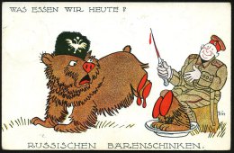 ECKERNFÖRDE/ **d 1914 (18.12.) 1K-Gitter Auf Color-Künstler-Propaganda-Ak.: WAS ESSEN WIR HEUTE ?... - Other & Unclassified