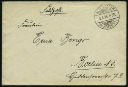 ALTES LAGER/ (Kr.JÜTERBOG)/ A 1916 (8.4.) 1K-Gitter Auf Feldpost-Bf. N. Berlin - Other & Unclassified