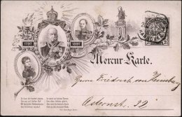 Hannover 1897 (20.3.) Privatpost "MERCUR" Jubil.-Sonder-P  2 1/2 Pf. Dkl.lila: 100. Geburtstag Wilhelm I (Merkur, 3... - Other & Unclassified