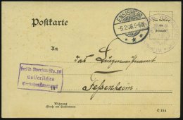 ENSISHEIM/ *** 1908 (5.2.) 1K-Gitter + Viol. Ra.3: Frei Lt. Aversum No.19/ Kaiserliches/ Verkehrssteueramt + Viol.... - Other & Unclassified