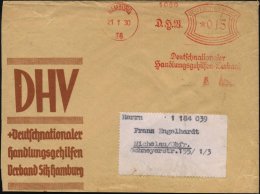 HAMBURG/ 36/ D.H.V./ Deutschnationaler/ Handlungsgehilfen Verband 1930 (21.1.) AFS (Text In Fraktur) Auf Vordr.Bf.,... - Other & Unclassified