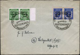 (15a) RONNEBURG (THÜR)/ EINHEIT/ DEUTSCHLANDS/ 1848 MAHNT 1948 1948 (27.12.) HWSt 2x Auf Inl.-Bf. (Bf.... - Other & Unclassified