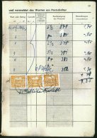 BERLIN 1951 (27.4.) 25 Pf. Humboldt-Schloß Tegel, Reine MeF: 3 Stück = 75 Pf. Paket-Annahme-Gebühr... - Other & Unclassified