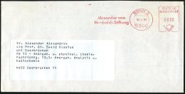 5300 BONN 2/ Alexander Von/ Humboldt-Stiftung 1984 (24.4.) AFS Klar Auf Inl.Bf. (Dü.E-26) - Other & Unclassified
