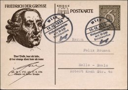 Wien/ Weihnachtswünsche/ Mit WHW/ Briefmarken 1939 (17.12.) SSt Auf Sonder-P 6 Pf.+ 4 Pf. WHW, Braun:... - Other & Unclassified