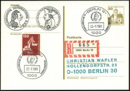 1000 BERLIN 12/ 10.INTERNAT.SAMMLERBÖRSE 1981 (22.3.) SSt = Thaler-Münze Mit Friedrich II... - Other & Unclassified