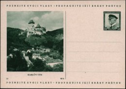 TSCHECHOSLOWAKEI 1937 50 H. BiP Masaryk, Grün: KARLUV TYN = Burg Karlstein, Gegr. V. Kaiser Karl IV., Im... - Other & Unclassified