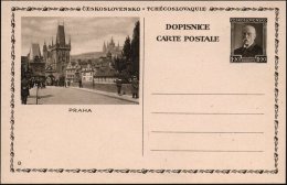 TSCHECHOSLOWAKEI 1930 1,20 K. BiP Masaryk, Braun: PRAHA = Prager Burg, Veitsdom, Karlsbrückenturm = Schauplatz... - Other & Unclassified