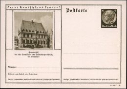 Osnabrück 1935 6 Pf. BiP Hindenbg., Braun: Die Alte Hansestadt..  = Rathaus Des Westfäl. Friedens,... - Other & Unclassified