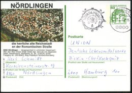 8860 NÖRDLINGEN 1/ Mc/ Die..alte Reichsstadt 1981 (1.6.) MWSt = Stadtbefestigungsring (recht Im Ort Nicht Ganz... - Other & Unclassified