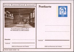 Münster (Westf.) 1963/64 15 Pf. BiP Luther, Blau: Friedenssaal Von 1648 Im Rathaus, 2 Verschied. Typen... - Other & Unclassified