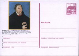 8630 Coburg 1983 60 Pf. BiP Burgen: Dr. Martin Luther = Portrait Cranach-Werkstatt "500. Geburtstag" , Ungebr.... - Other & Unclassified