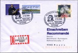 57299 BURBACH,SIEGERL 6/ ..Martin Luther/ ..450.Todestag 1996 (27.10.) SSt = Kopfbild Auf Luther 80 Pf. "500.... - Other & Unclassified
