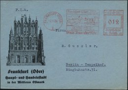 FRANKFURT (ODER)/ 1/ 81000/ Einwohner/ D.aufblühende Alte/ Ostdt.Hansestadt.. 1936 (Nov.) AFS = Histor.... - Other & Unclassified