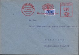 (23) BREMEN 1/ Der Senator Für Arbeit 1952 (17.10.) AFS = Wappen Der Hansestadt Bremen (von Löwen... - Other & Unclassified