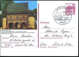 6143 LORSCH,HESS 1/ 1225-/ Jahr-Feier 1988 (6.9.) HWSt = Karoling. Königshalle Des Klosters, Motivgl. BiP 60... - Other & Unclassified