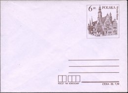 POLEN 1984/85 6 Zl. Sonder-U "Rathaus Breslau", Braun U. Blau Bzw. "Socphilex" , Alle Ungebr., 3 Belege Kompl.... - Other & Unclassified
