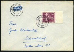 B.R.D. 1955 (10.8.) 20 Pf. "1000 Jahre Lechfeldschlacht", EF Sauber Gest.(Essen 1) Bedarfs-FDC (Mi.216 ,EF +... - Other & Unclassified