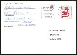 404 NEUSS 1/ Me/ 1475/ WENDEPUNKT/ EUROP./ GESCHICHTE/ KARL DER KÜHNE/ SCHEITERT/ VOR NEUSS 1975 (18.9.) MWSt... - Autres & Non Classés