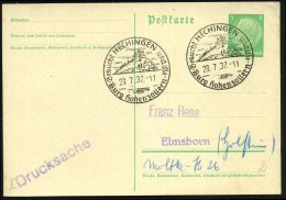 Burg Hohenzollern/ Besucht HECHINGEN.. 1937 (23.7.) HWSt = Burg Hohenzollern (vergl. Los 712) 2x Klar Auf Inl.-Kt.... - Autres & Non Classés